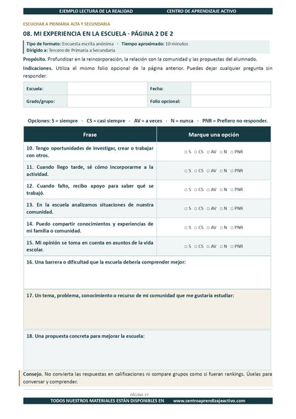 Ejemplo LECTURA DE LA REALIDAD con Formatos Editable en word (🎁De regalo en el Paquete del Tema 1 y 2)
