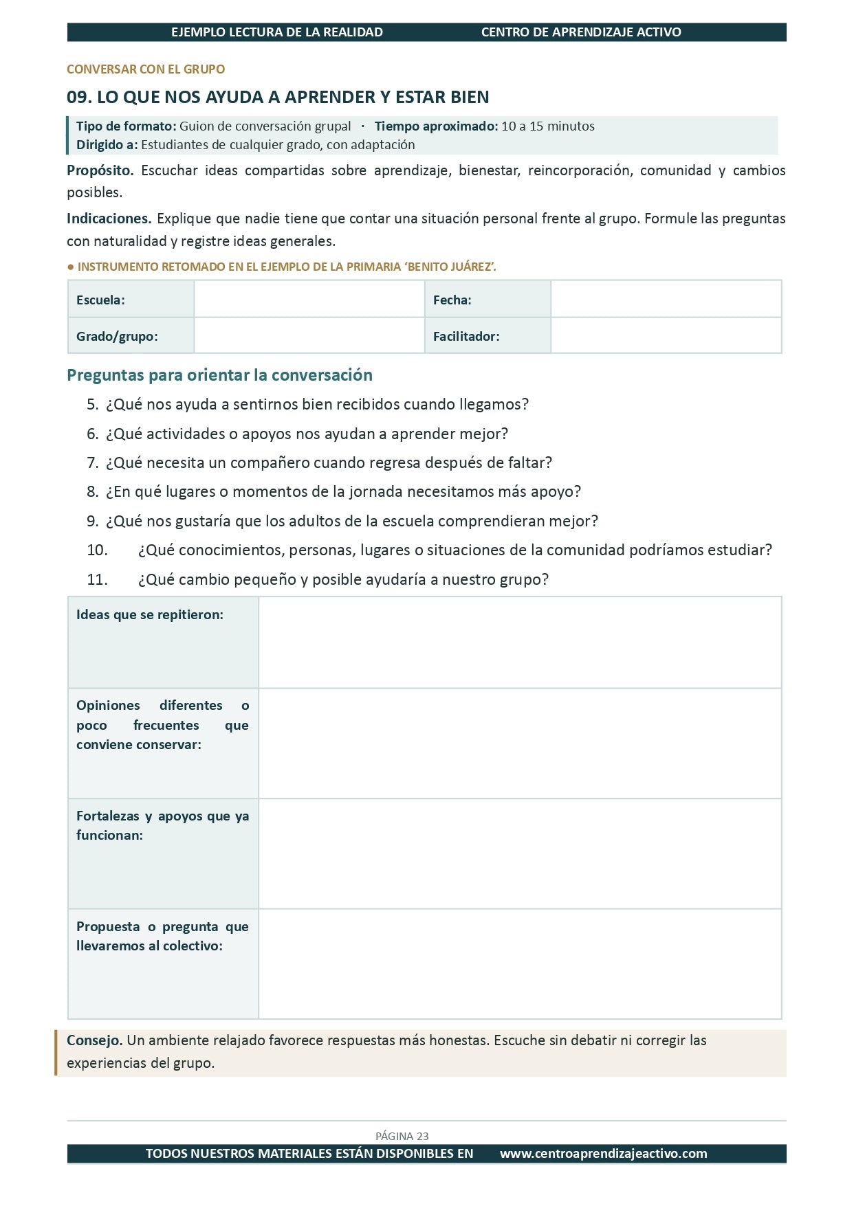 Ejemplo LECTURA DE LA REALIDAD con Formatos Editable en word (🎁De regalo en el Paquete del Tema 1 y 2)