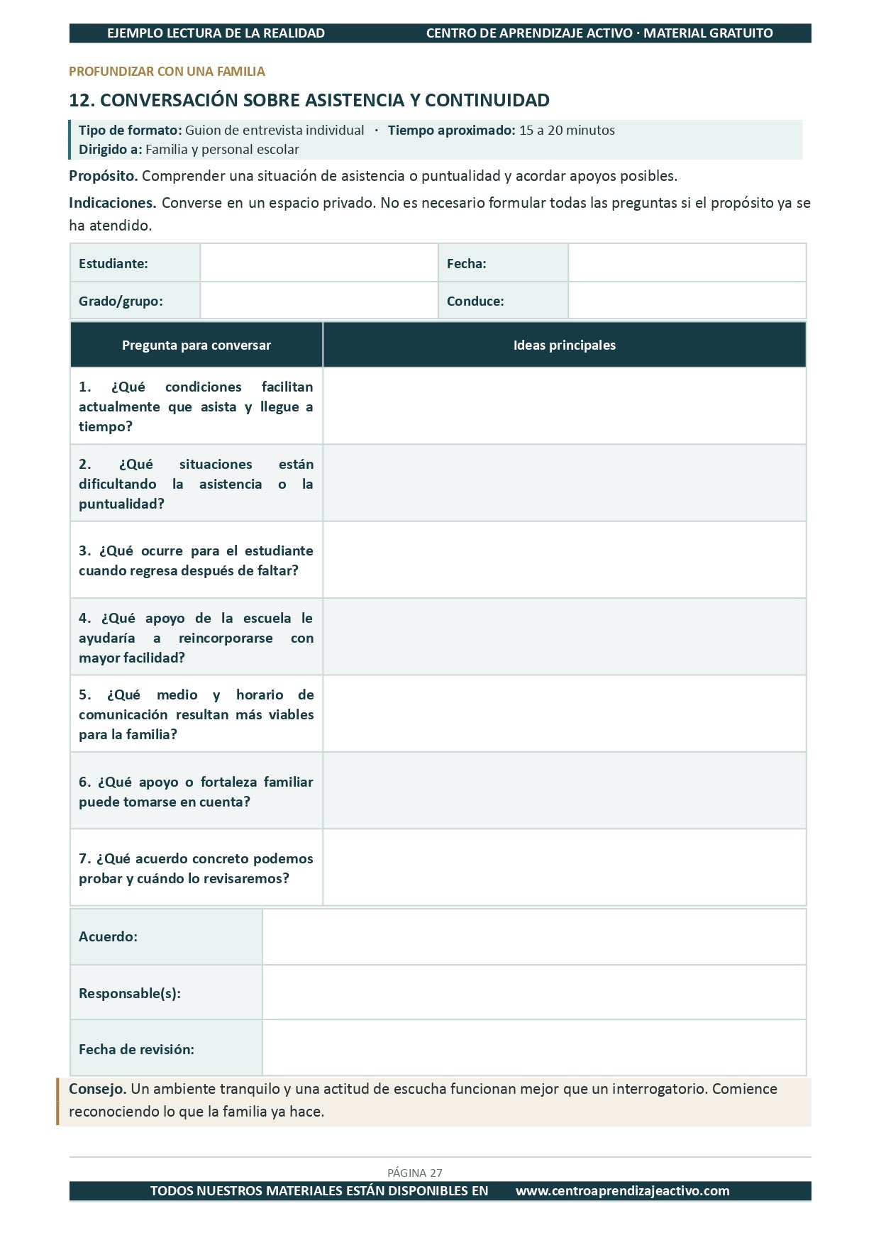 Ejemplo LECTURA DE LA REALIDAD con Formatos en pdf