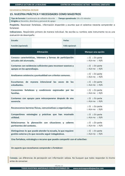 Ejemplo LECTURA DE LA REALIDAD con Formatos en pdf
