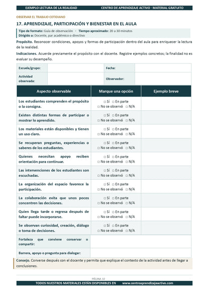 Ejemplo LECTURA DE LA REALIDAD con Formatos en pdf