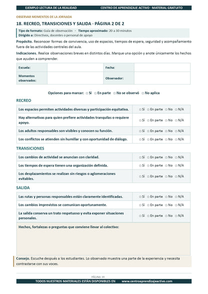 Ejemplo LECTURA DE LA REALIDAD con Formatos en pdf