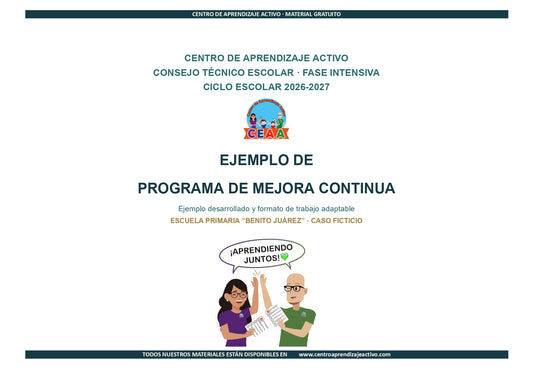 Ejemplo PROGRAMA DE MEJORA CONTINUA con FORMATOS en PDF