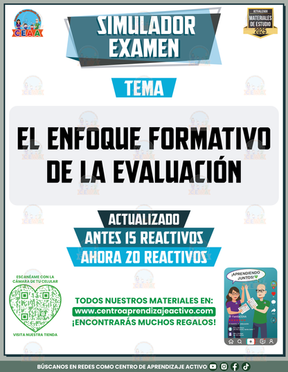 Simulador de examen El Enfoque formativo de la Evaluación en PDF