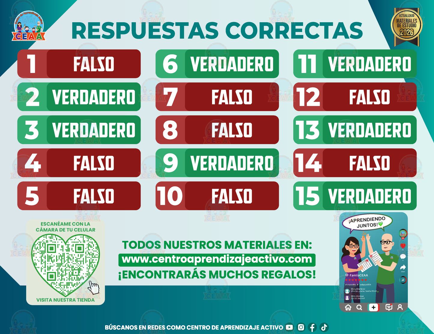 CUADERNILLO DE ESTUDIO VERDADERO O FALSO - El Proceso de Mejora Continua – Parte 1 (Marco Legal, Consideraciones, ¿Qué es? Y Características) en PDF