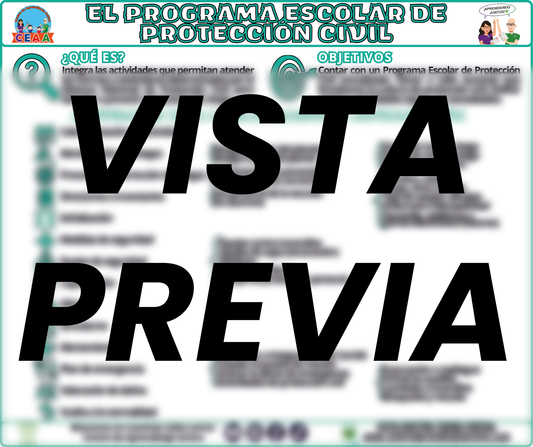 Infografía El Programa Escolar de Protección Civil