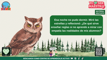 Historias para Maestros - EL BÚHO QUE APRENDIÓ A MIRAR CON EL CORAZÓN en PDF