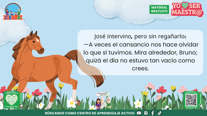 Historias para Maestros Taller Intensivo Maestros Enero 2026 - EL CABALLO QUE APRENDIÓ A MIRAR EL AMANECER en PDF