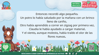 Historias para Maestros Taller Intensivo Maestros Enero 2026 - EL CABALLO QUE APRENDIÓ A MIRAR EL AMANECER en PDF