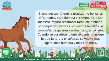 Historias para Maestros Taller Intensivo Maestros Enero 2026 - EL CABALLO QUE APRENDIÓ A MIRAR EL AMANECER en PDF
