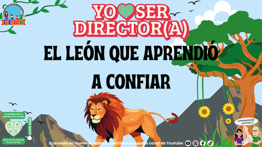 Historias para Directores - El León que Aprendió a Confiar (Editable en PowerPoint)
