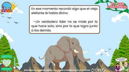 Historias para Directores - El León que Aprendió a Confiar (Editable en PowerPoint)