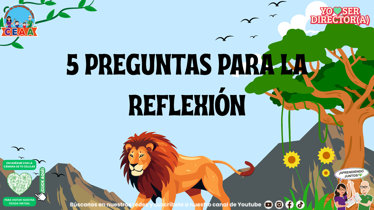 Historias para Directores - El León que Aprendió a Confiar (Editable en PowerPoint)