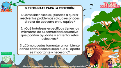 Historias para Directores - El León que Aprendió a Confiar (Editable en PowerPoint)