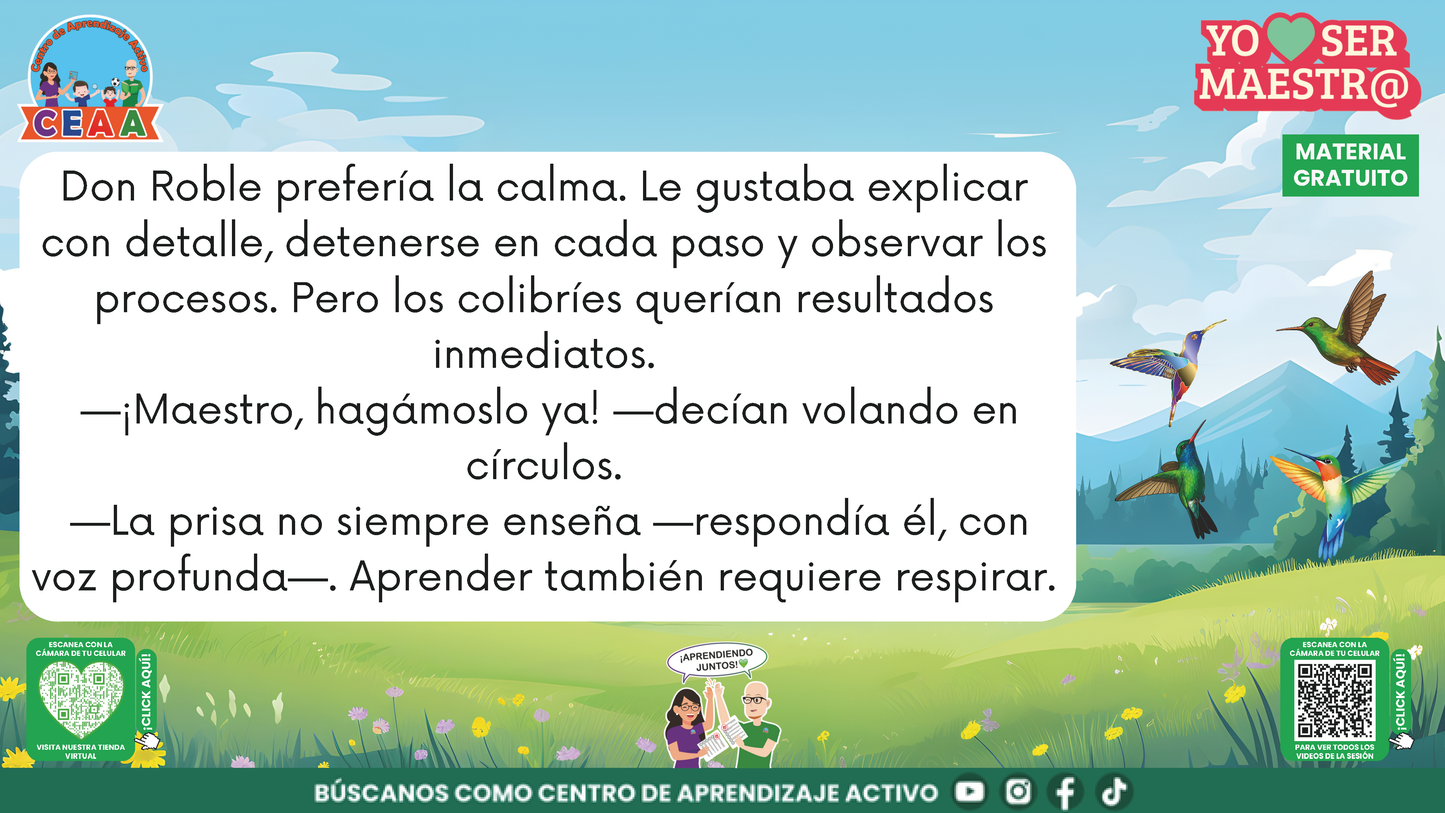 Historias para Maestros - EL ROBLE Y LOS COLIBRÍES en PDF