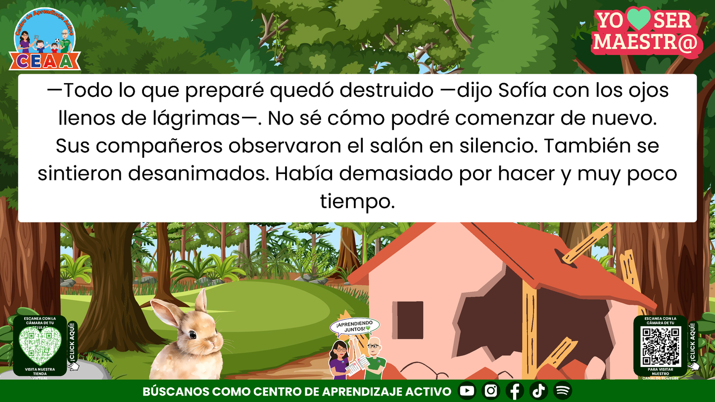 Historias para Maestros - EL SALÓN QUE VOLVIÓ A LEVANTARSE Editable en PowerPoint