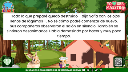 Historias para Maestros - EL SALÓN QUE VOLVIÓ A LEVANTARSE Editable en PowerPoint