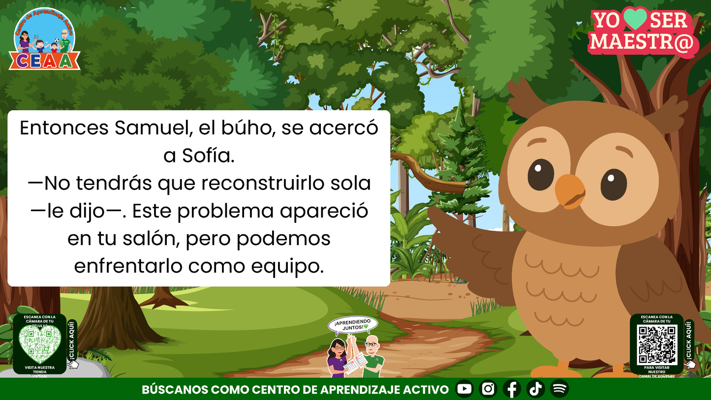 Historias para Maestros - EL SALÓN QUE VOLVIÓ A LEVANTARSE Editable en PowerPoint