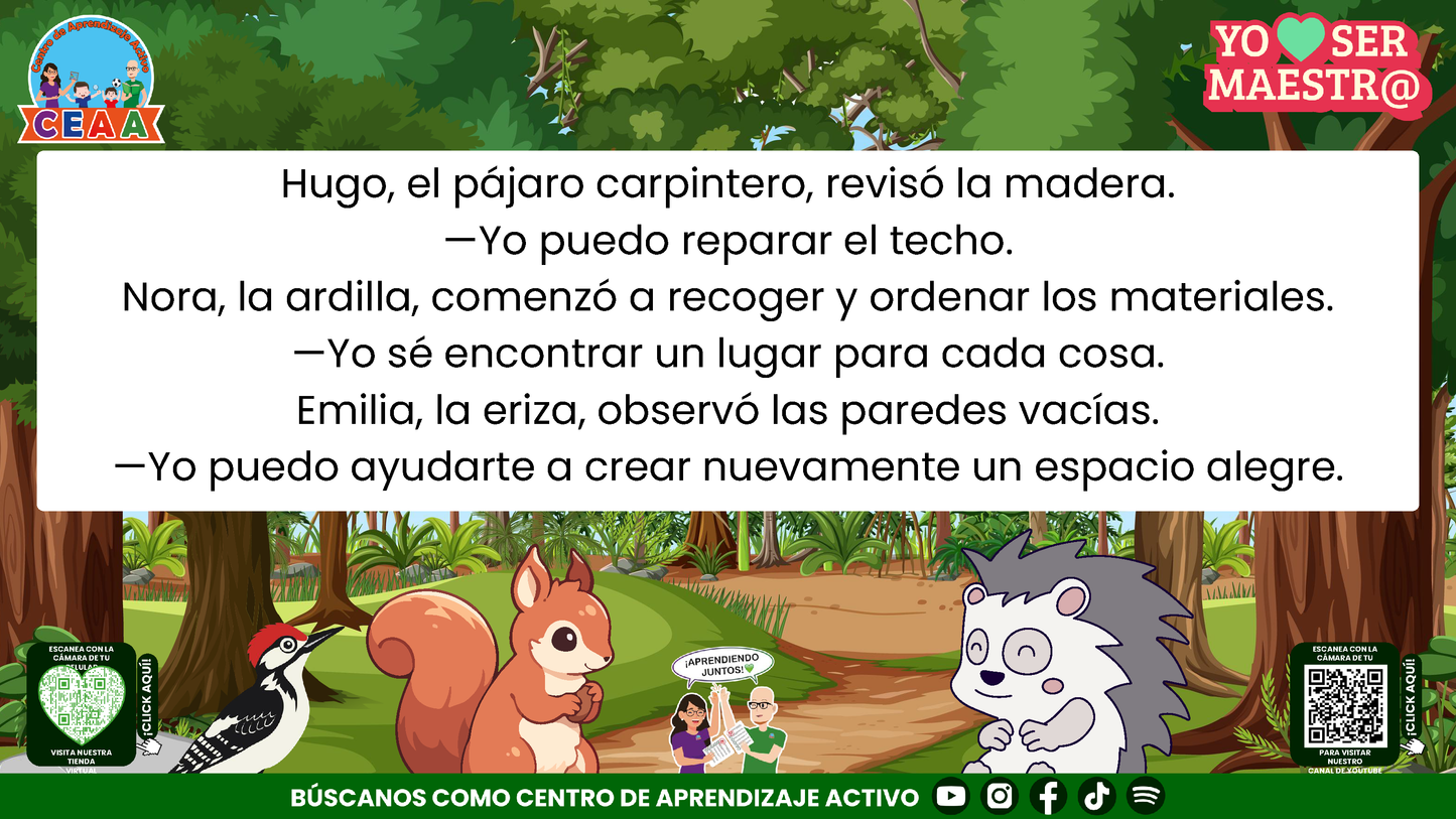 Historias para Maestros - EL SALÓN QUE VOLVIÓ A LEVANTARSE Editable en PowerPoint