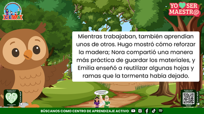 Historias para Maestros - EL SALÓN QUE VOLVIÓ A LEVANTARSE Editable en PowerPoint