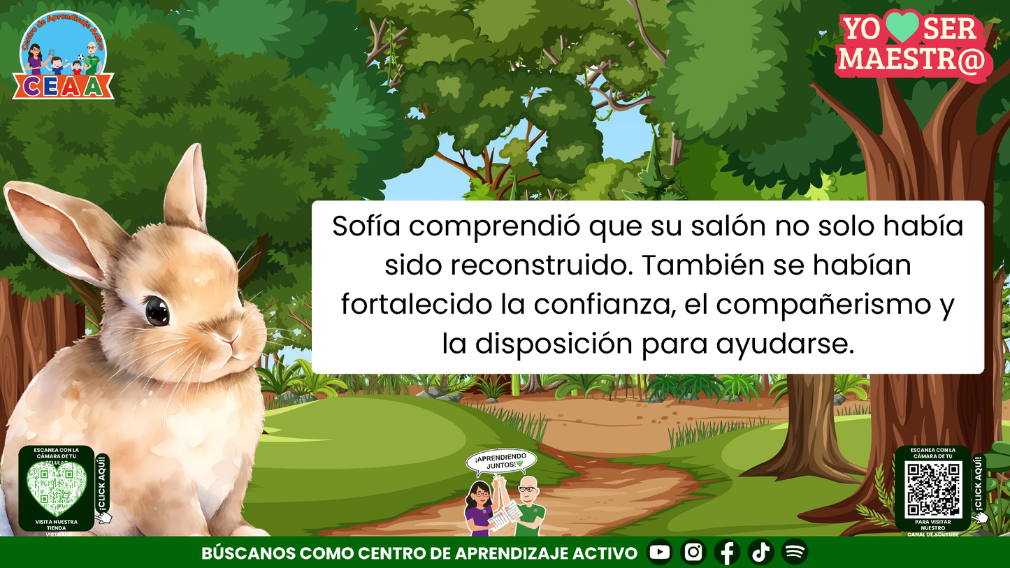 Historias para Maestros - EL SALÓN QUE VOLVIÓ A LEVANTARSE Editable en PowerPoint