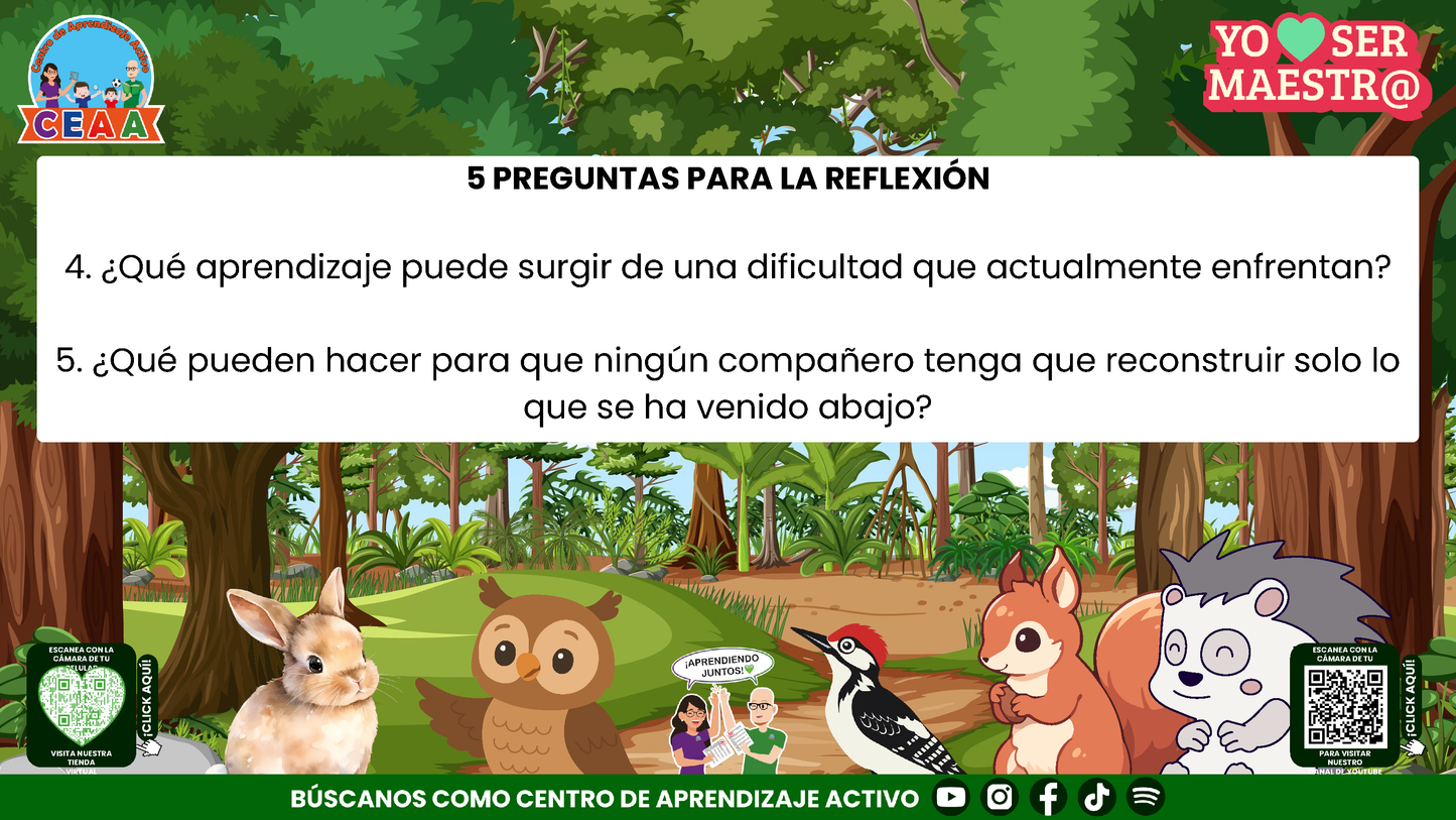 Historias para Maestros - EL SALÓN QUE VOLVIÓ A LEVANTARSE Editable en PowerPoint