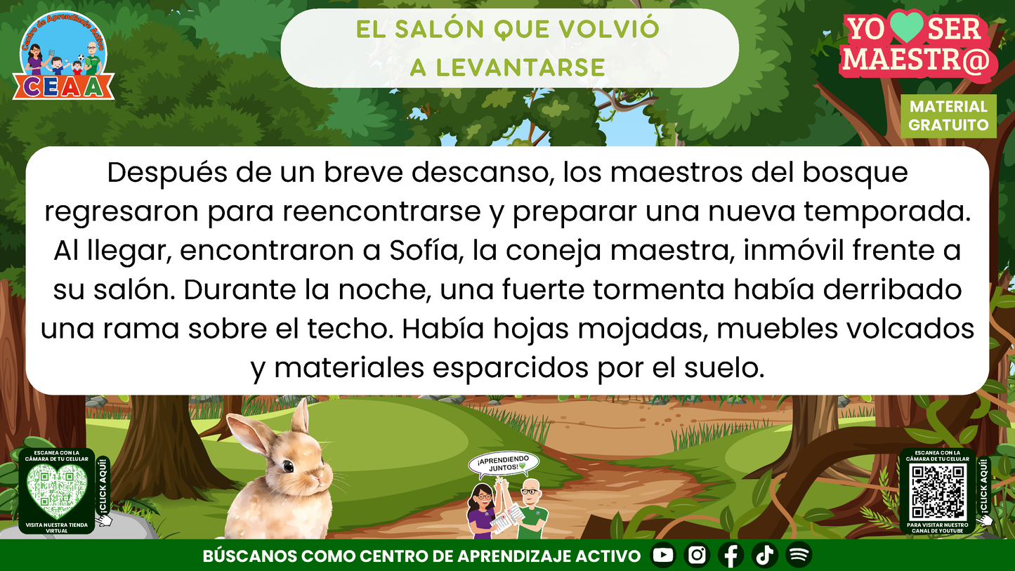 Historias para Maestros - EL SALÓN QUE VOLVIÓ A LEVANTARSE en PDF