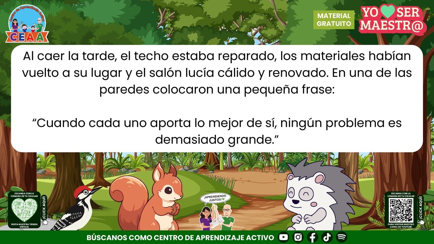 Historias para Maestros - EL SALÓN QUE VOLVIÓ A LEVANTARSE en PDF