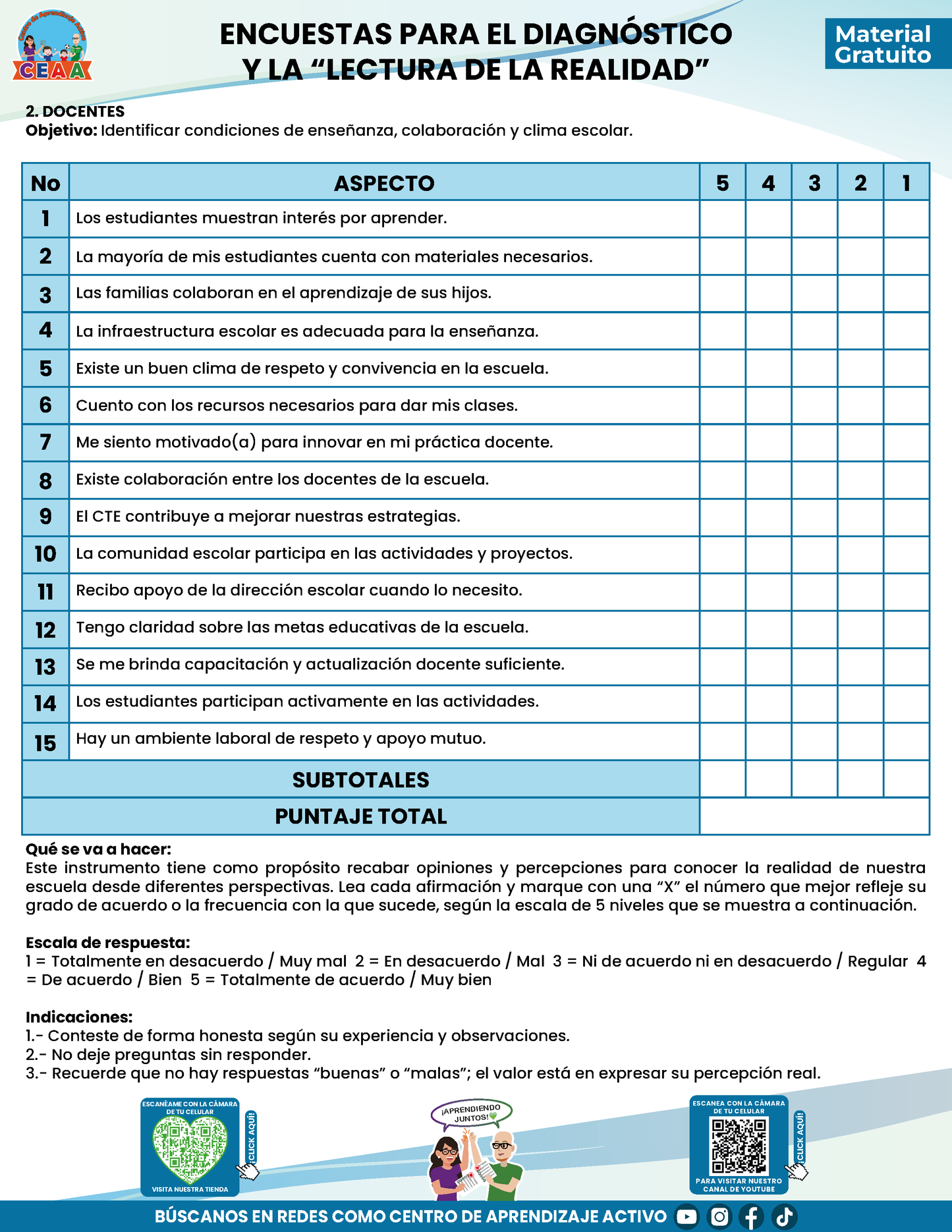 Encuestas para la Lectura de la Realidad para Directores en PDF