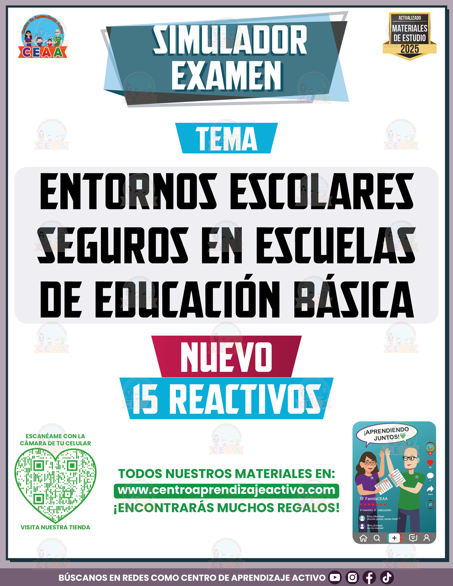 Simulador de Examen Entornos Escolares Seguros en Escuelas de Educación Básica Simulador