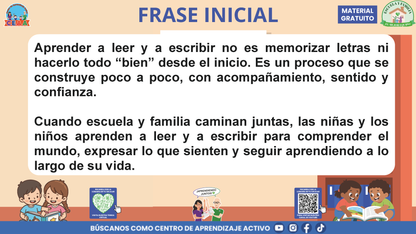 ESCUELA Y FAMILIA: ¿CÓMO APRENDEN A LEER Y A ESCRIBIR MIS HIJAS E HIJOS EN LA ESCUELA? en PDF