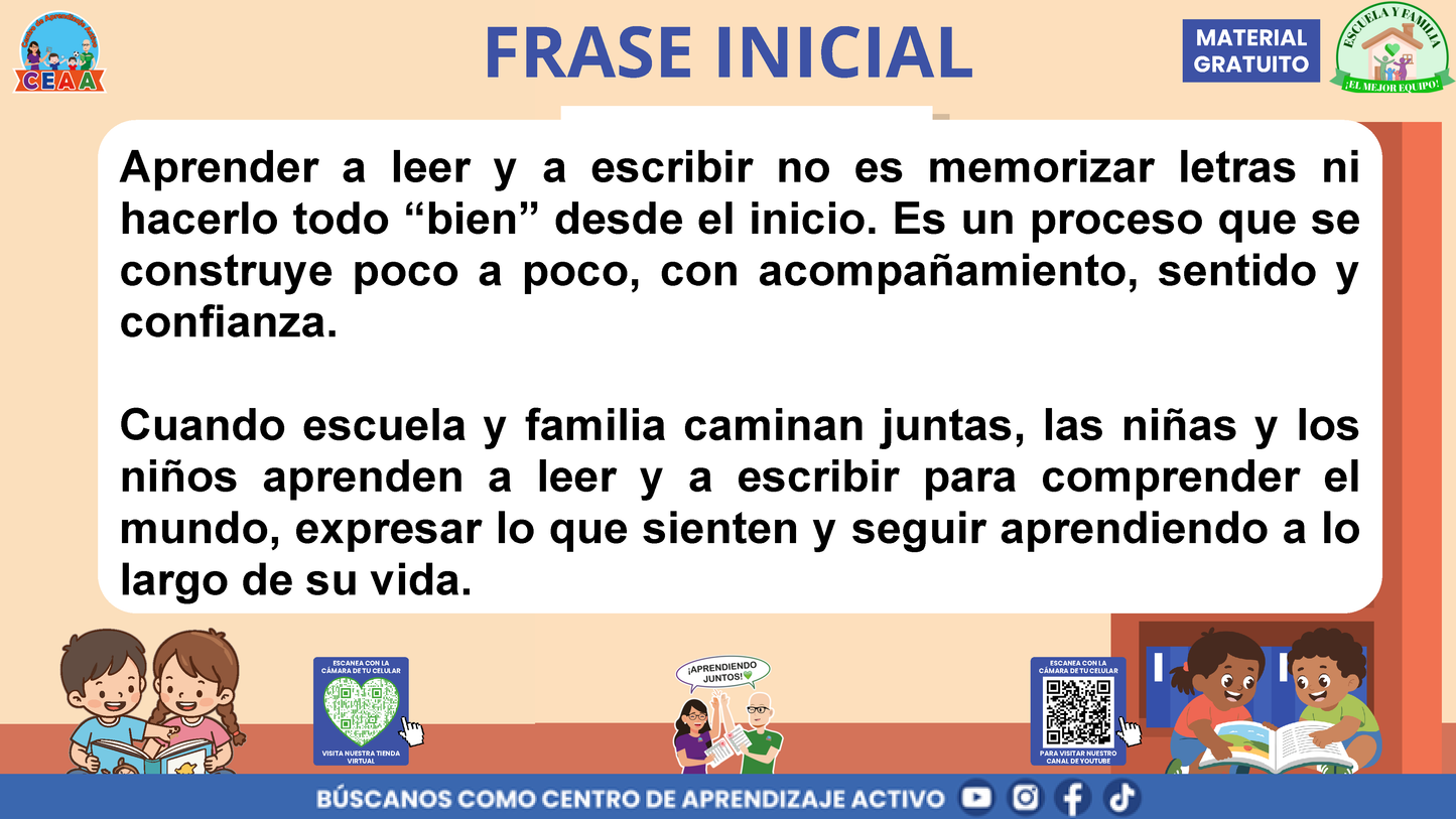 Escuela y familia: ¿CÓMO APRENDEN A LEER Y A ESCRIBIR MIS HIJAS E HIJOS EN LA ESCUELA? en PDF