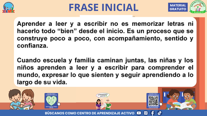 Escuela y familia: ¿CÓMO APRENDEN A LEER Y A ESCRIBIR MIS HIJAS E HIJOS EN LA ESCUELA? en PDF