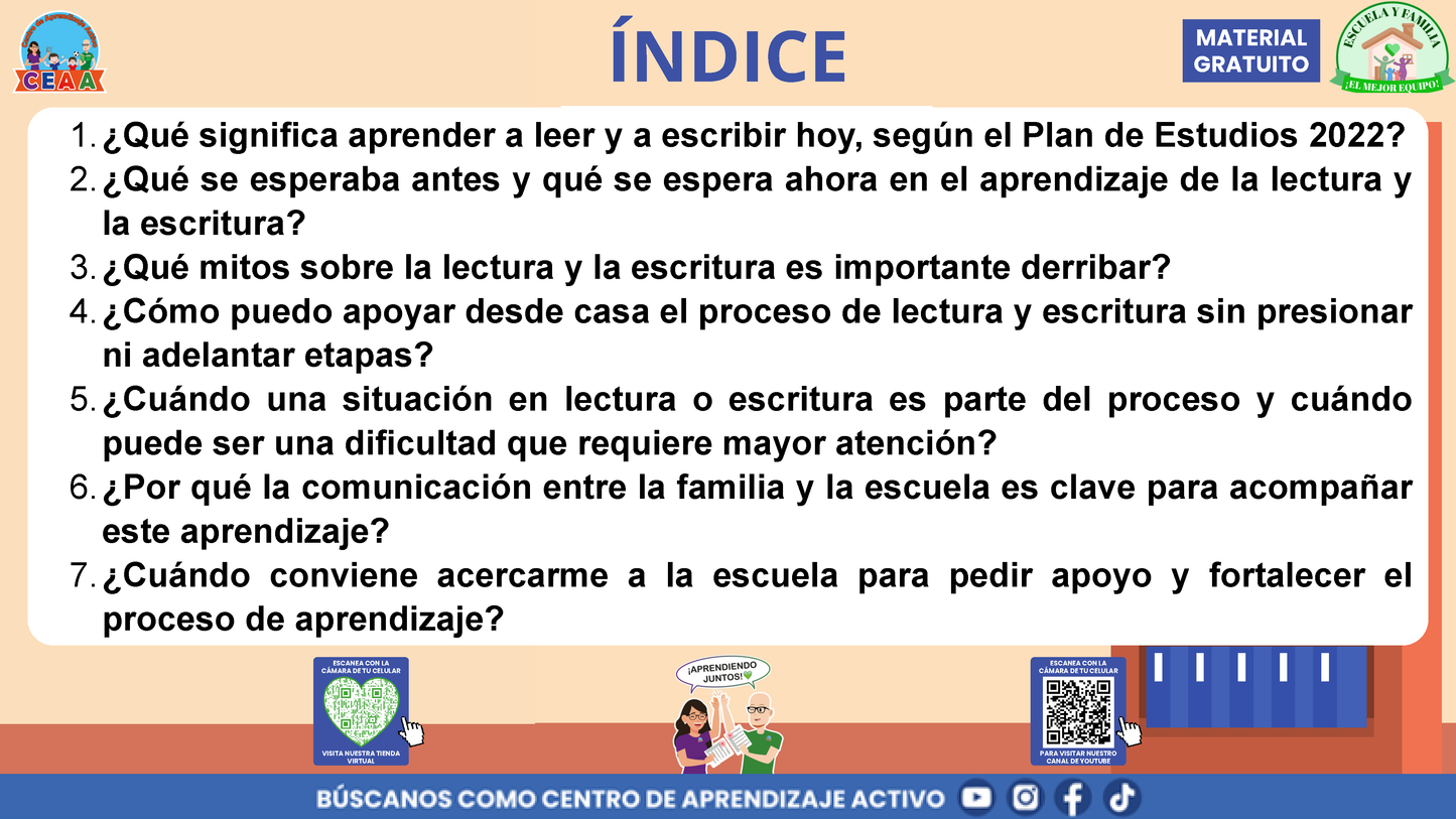 Escuela y familia: ¿CÓMO APRENDEN A LEER Y A ESCRIBIR MIS HIJAS E HIJOS EN LA ESCUELA? en PDF