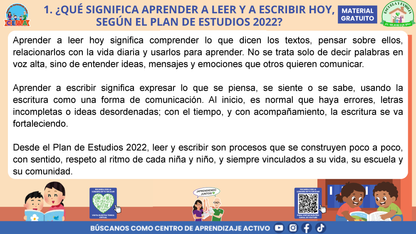 Escuela y familia: ¿CÓMO APRENDEN A LEER Y A ESCRIBIR MIS HIJAS E HIJOS EN LA ESCUELA? en PDF