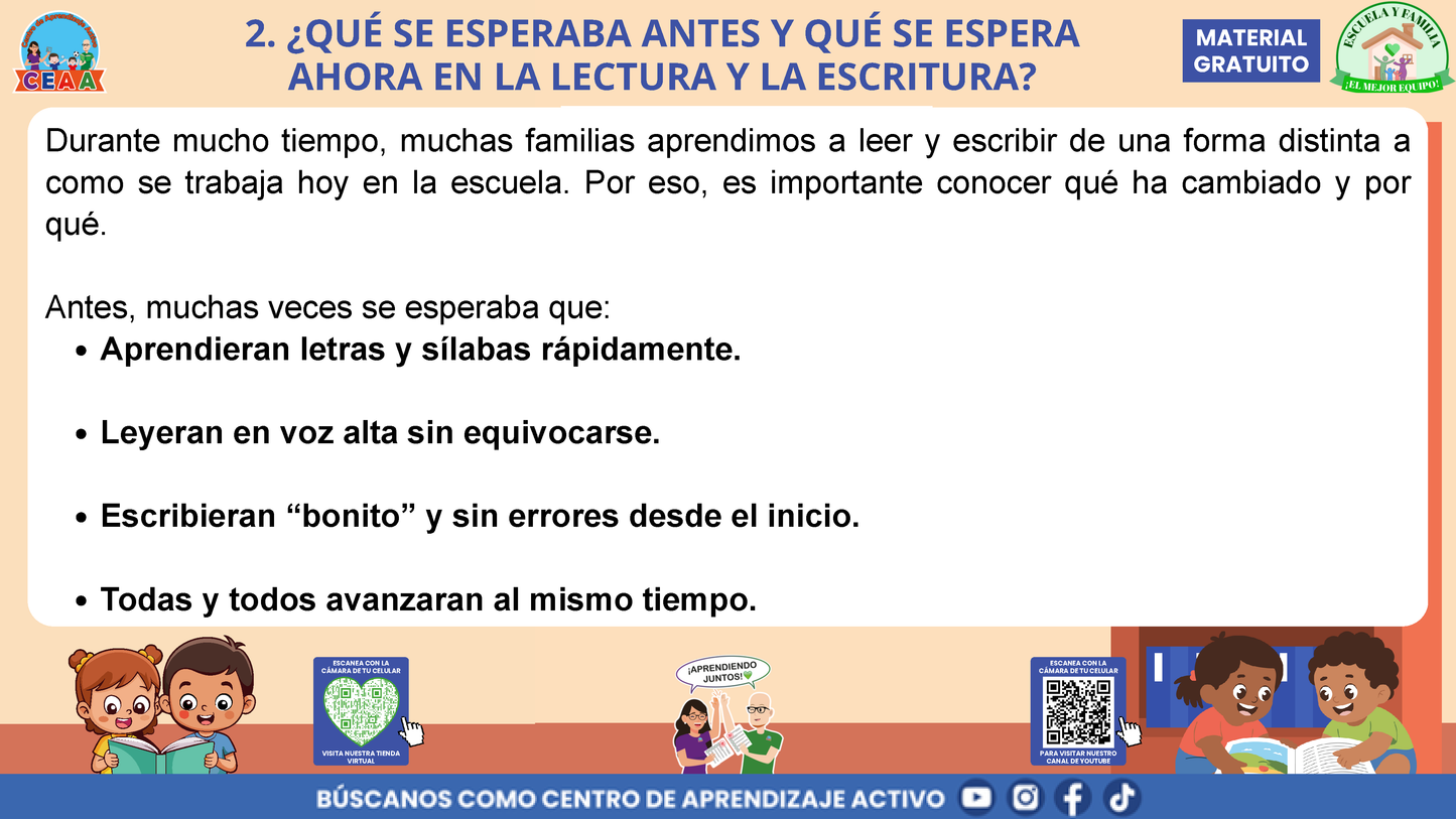 ESCUELA Y FAMILIA: ¿CÓMO APRENDEN A LEER Y A ESCRIBIR MIS HIJAS E HIJOS EN LA ESCUELA? en PDF
