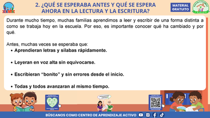 ESCUELA Y FAMILIA: ¿CÓMO APRENDEN A LEER Y A ESCRIBIR MIS HIJAS E HIJOS EN LA ESCUELA? en PDF
