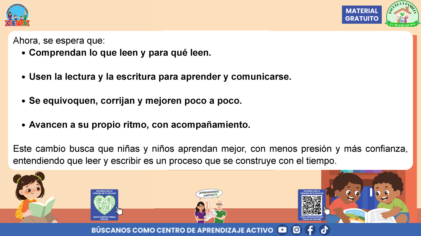 ESCUELA Y FAMILIA: ¿CÓMO APRENDEN A LEER Y A ESCRIBIR MIS HIJAS E HIJOS EN LA ESCUELA? en PDF