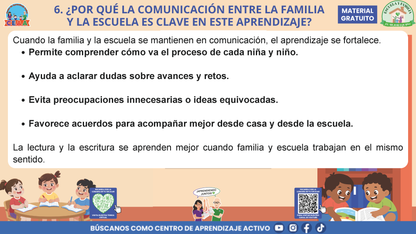 ESCUELA Y FAMILIA: ¿CÓMO APRENDEN A LEER Y A ESCRIBIR MIS HIJAS E HIJOS EN LA ESCUELA? en PDF