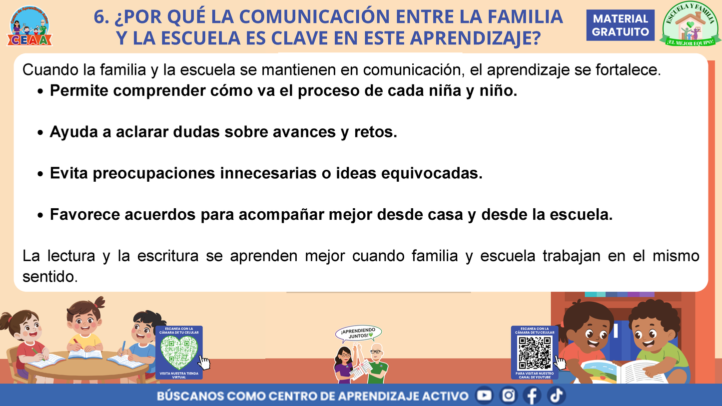 Escuela y familia: ¿CÓMO APRENDEN A LEER Y A ESCRIBIR MIS HIJAS E HIJOS EN LA ESCUELA? en PDF