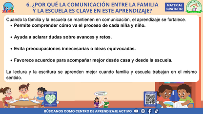 Escuela y familia: ¿CÓMO APRENDEN A LEER Y A ESCRIBIR MIS HIJAS E HIJOS EN LA ESCUELA? en PDF