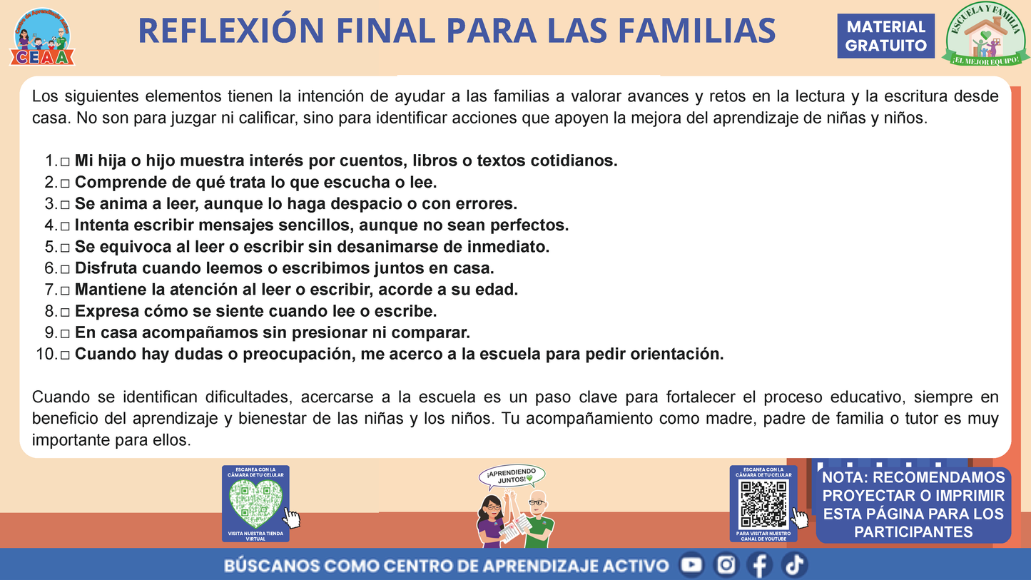 ESCUELA Y FAMILIA: ¿CÓMO APRENDEN A LEER Y A ESCRIBIR MIS HIJAS E HIJOS EN LA ESCUELA? en PDF