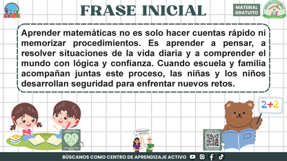 ESCUELA Y FAMILIA: ¿Cómo aprenden matemáticas mis hijas e hijos en la escuela? en PDF