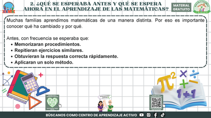 ESCUELA Y FAMILIA: ¿Cómo aprenden matemáticas mis hijas e hijos en la escuela? en PDF