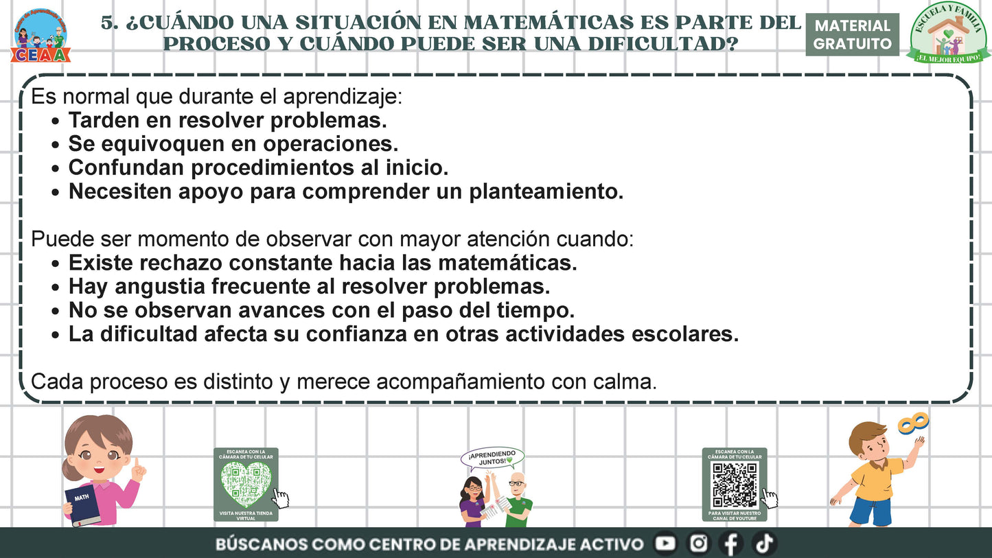 ESCUELA Y FAMILIA: ¿CÓMO APRENDEN MATEMÁTICAS MIS HIJOS E HIJAS EN LA ESCUELA? en PDF