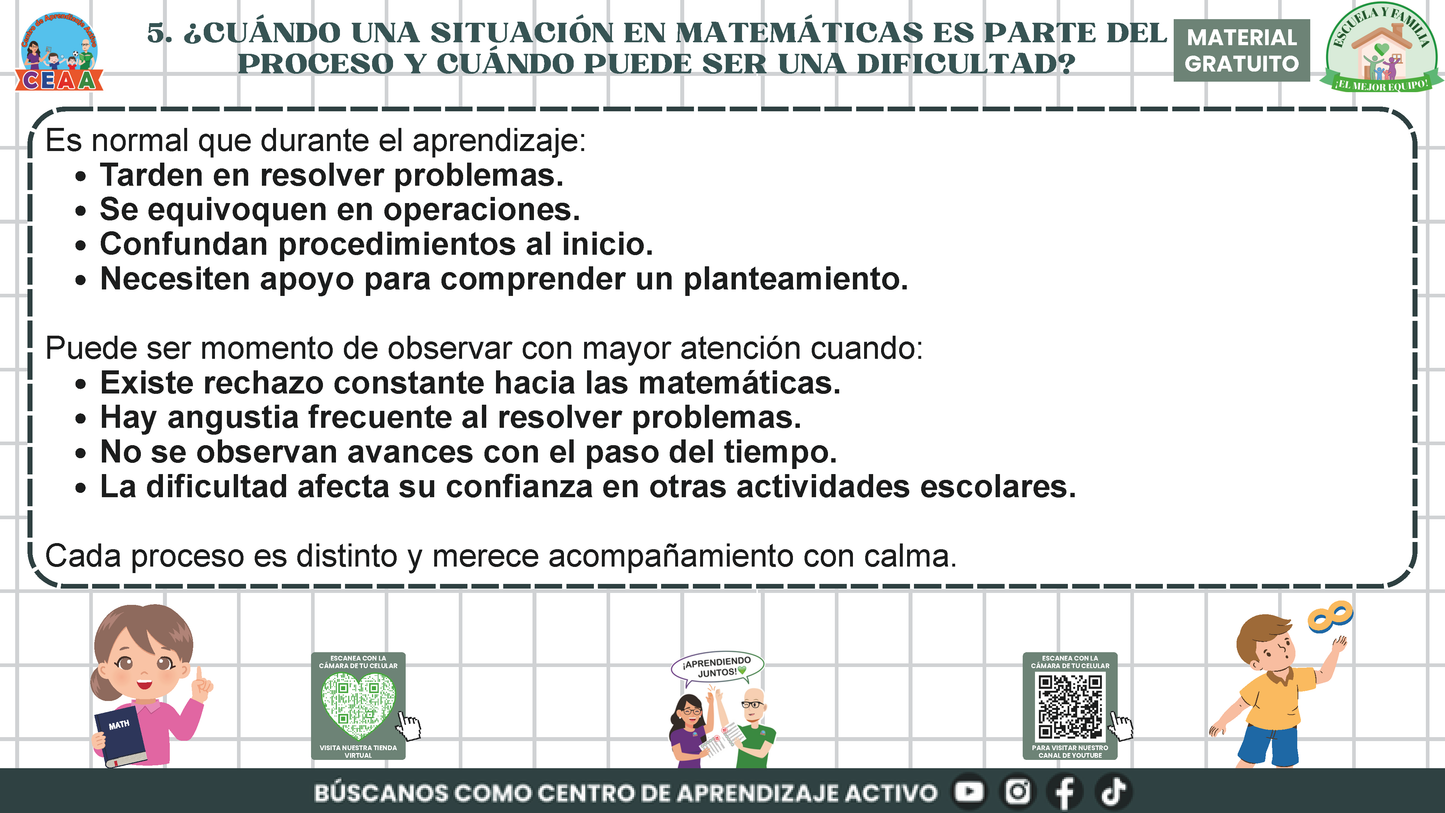 ESCUELA Y FAMILIA: ¿Cómo aprenden matemáticas mis hijas e hijos en la escuela? en PDF