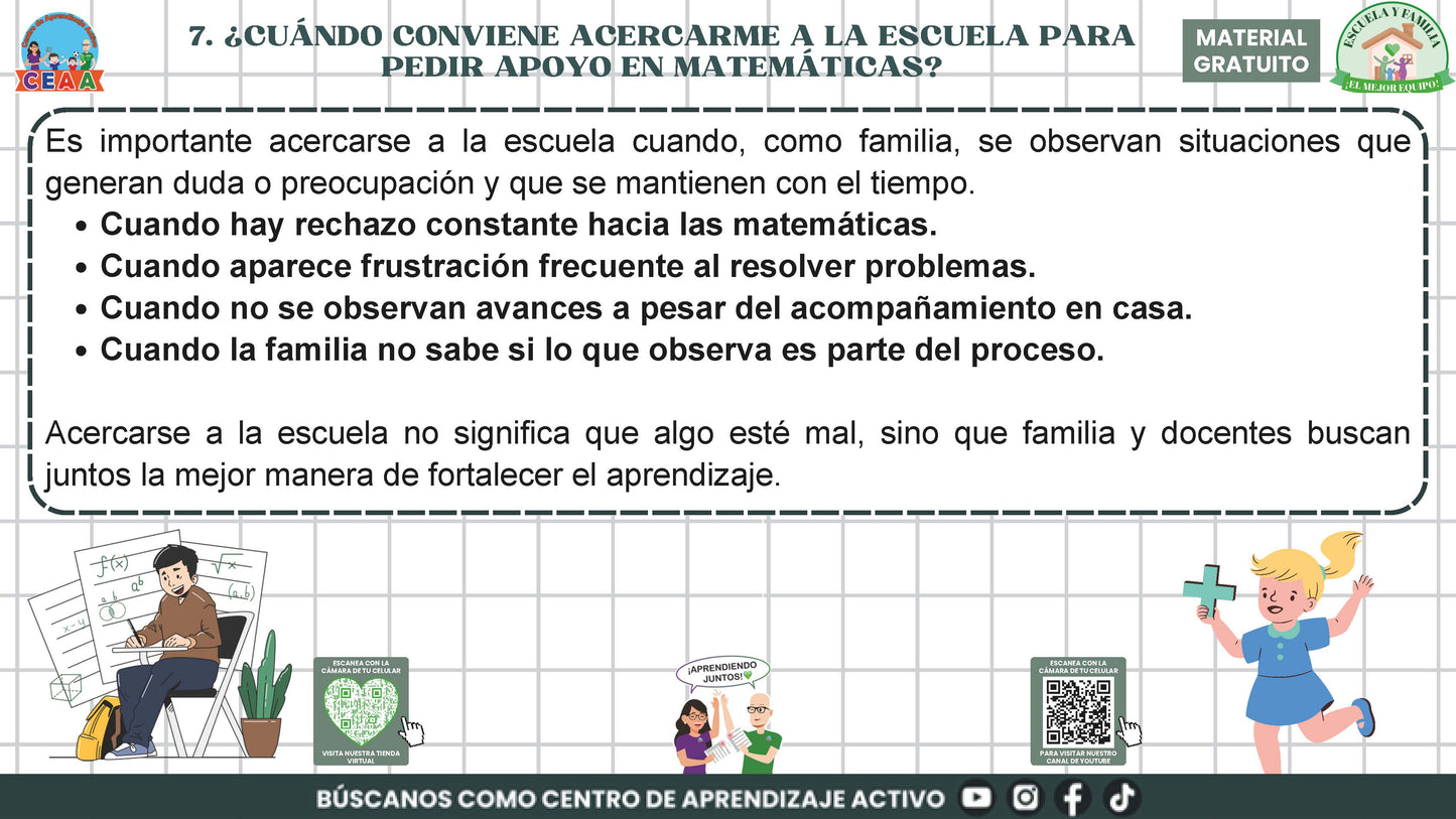 ESCUELA Y FAMILIA: ¿CÓMO APRENDEN MATEMÁTICAS MIS HIJOS E HIJAS EN LA ESCUELA? en PDF