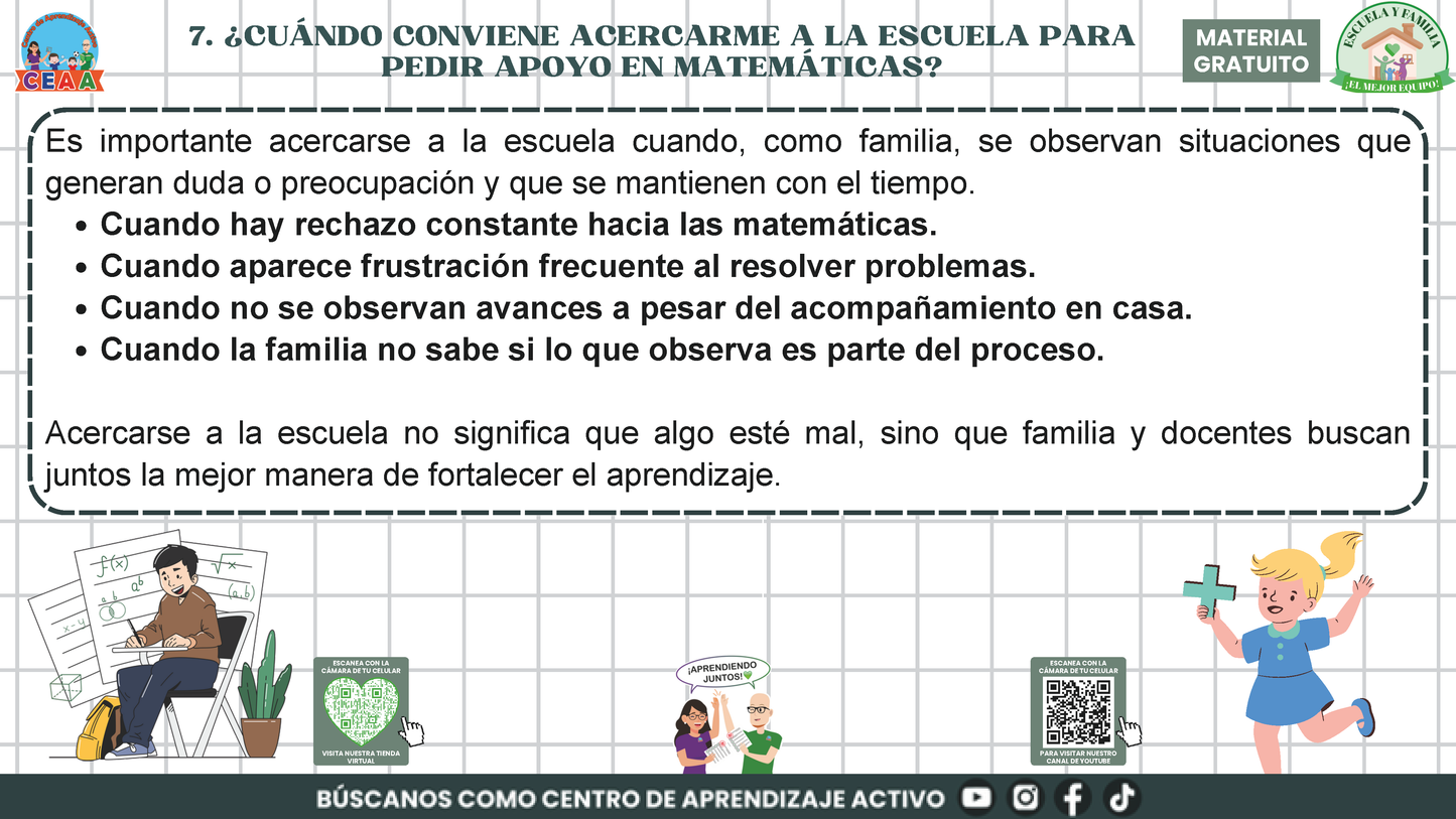 ESCUELA Y FAMILIA: ¿Cómo aprenden matemáticas mis hijas e hijos en la escuela? en PDF