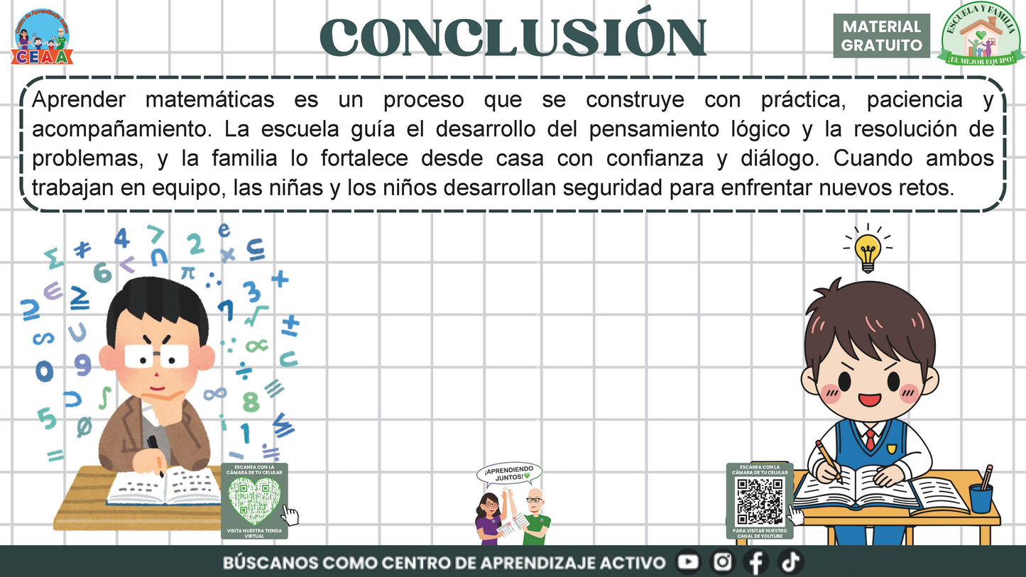 ESCUELA Y FAMILIA: ¿CÓMO APRENDEN MATEMÁTICAS MIS HIJOS E HIJAS EN LA ESCUELA? en PDF