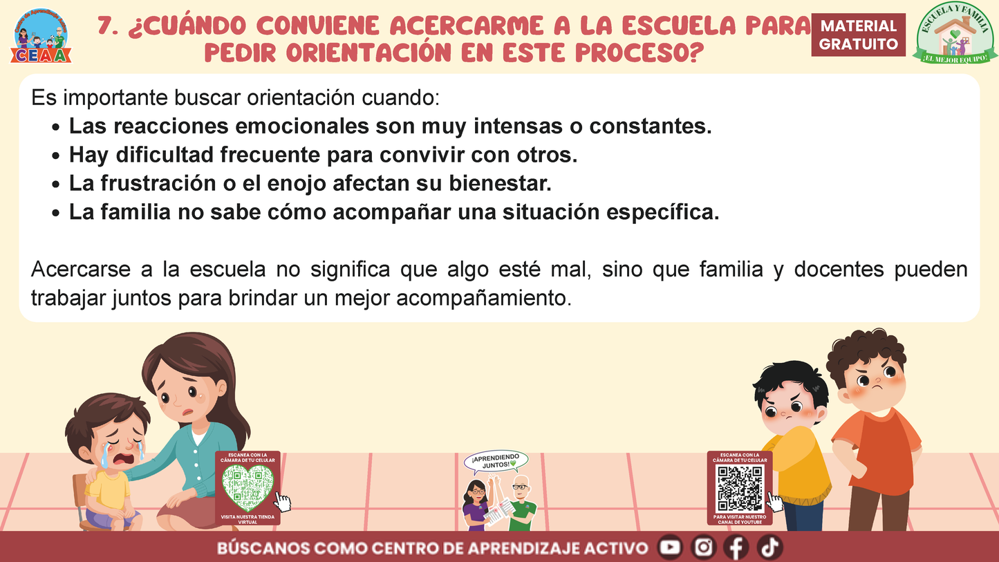 ESCUELA Y FAMILIA: ¿Cómo enseñar a nuestras hijas e hijos a expresar asertivamente y gestionar sus emociones? En PDF